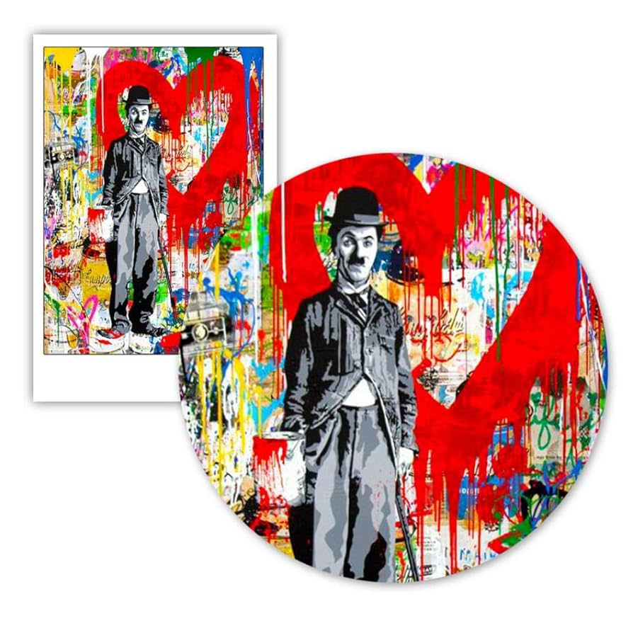 No.115木枠付きキャンバスアート　ビートルズ　チャップリン　アートパネル No.115木枠付きキャンバスアート ビートルズ チャップリン